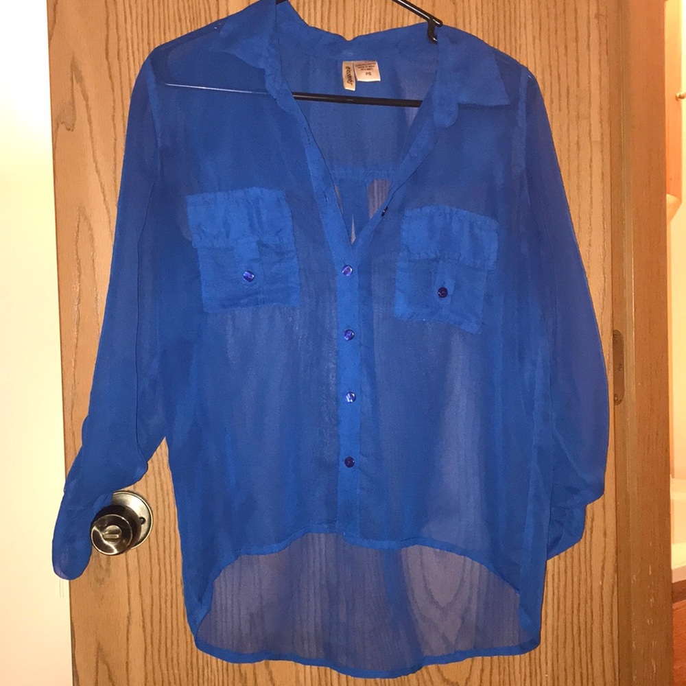 Passport See Through button down